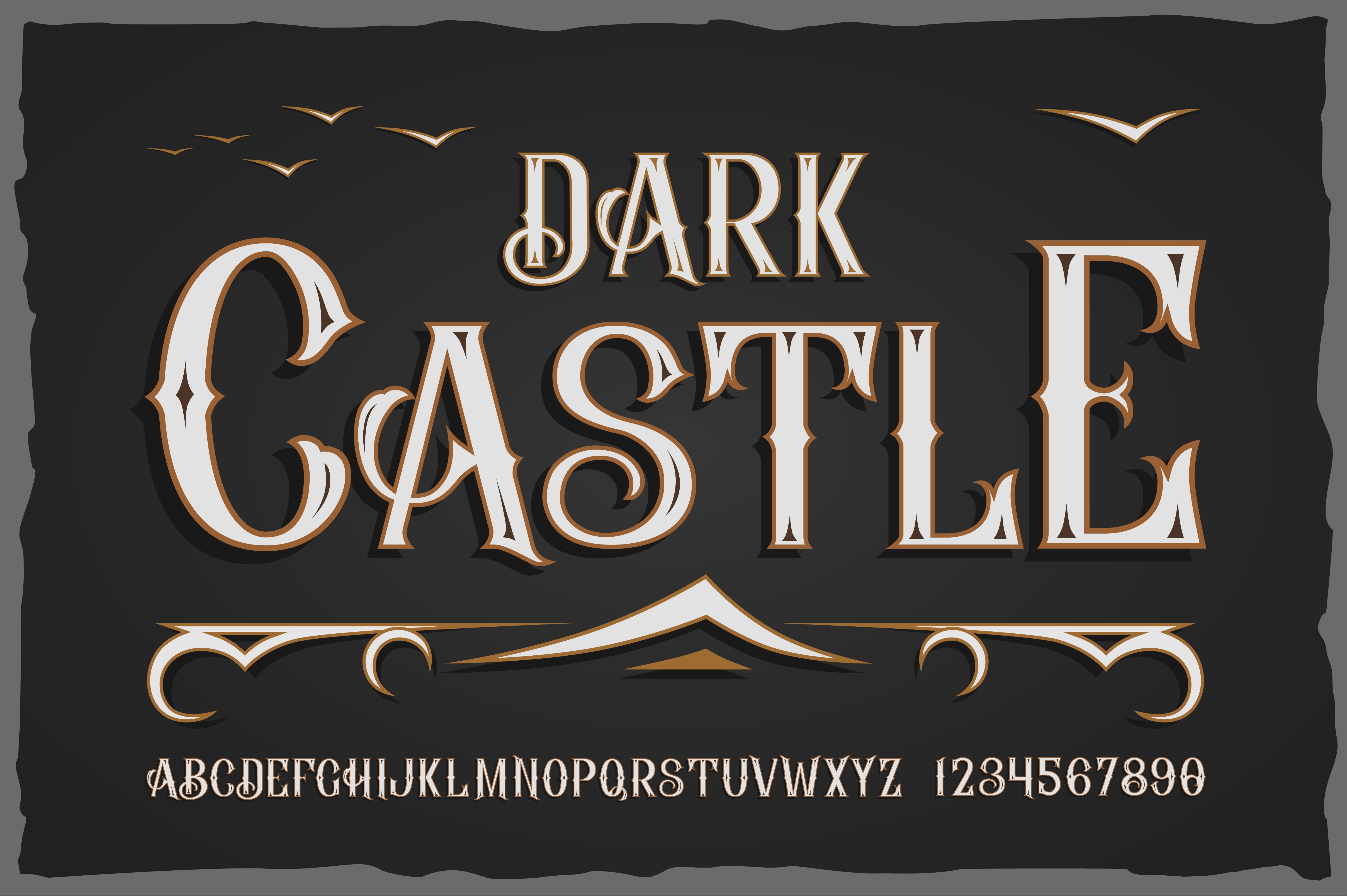 Ejemplo de fuente Dark Castle #1